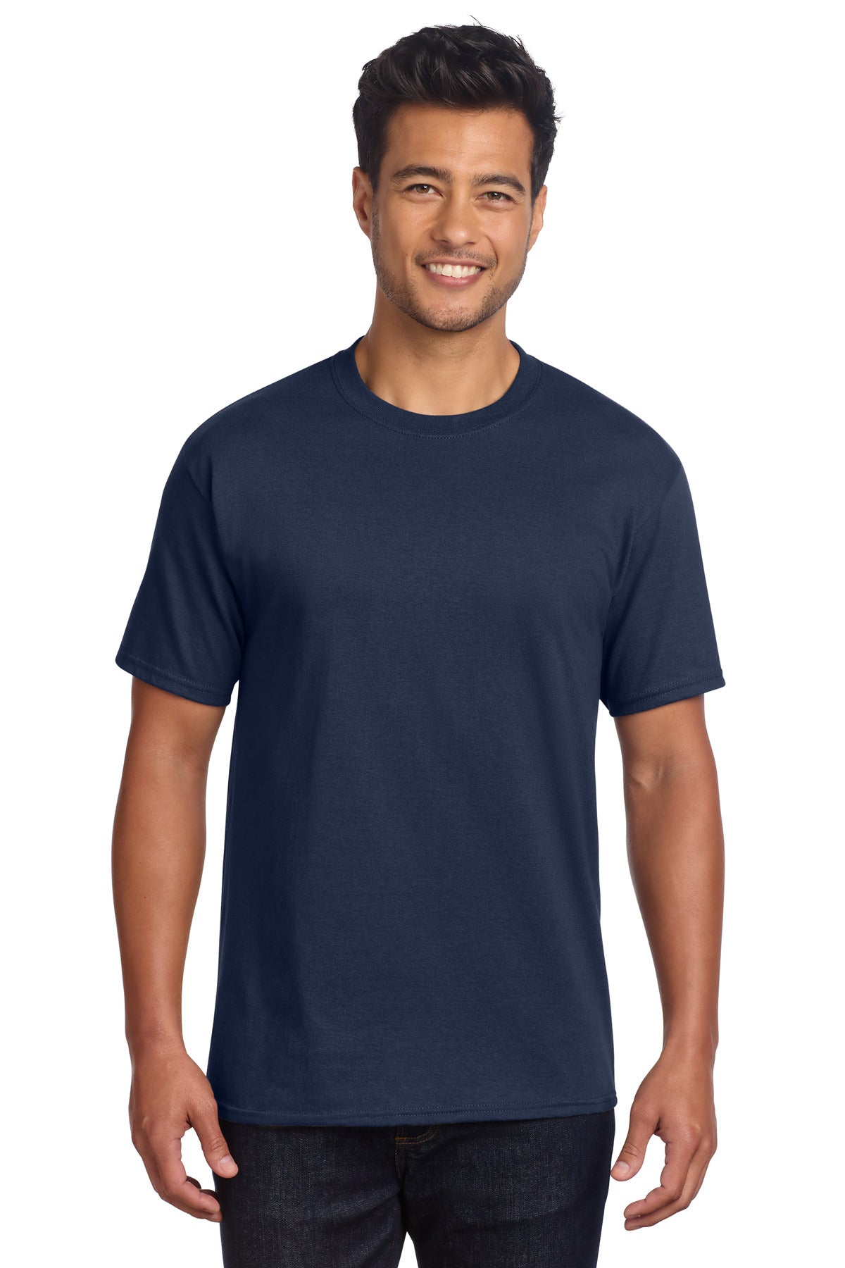 Port & Co Core Cotton DTG Tee PC54DTG - Navy - front