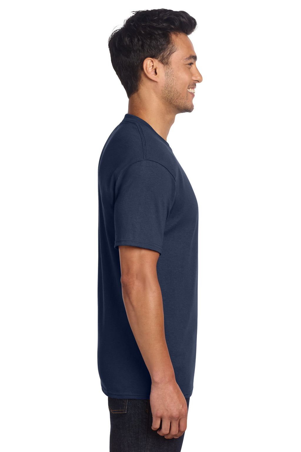 Port & Co Core Cotton DTG Tee PC54DTG - Navy - side