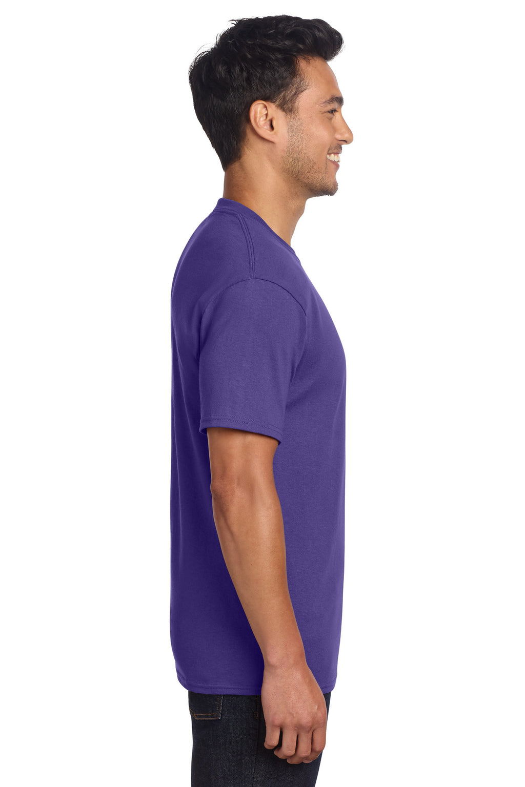 Port & Co Core Cotton DTG Tee PC54DTG - Purple - side