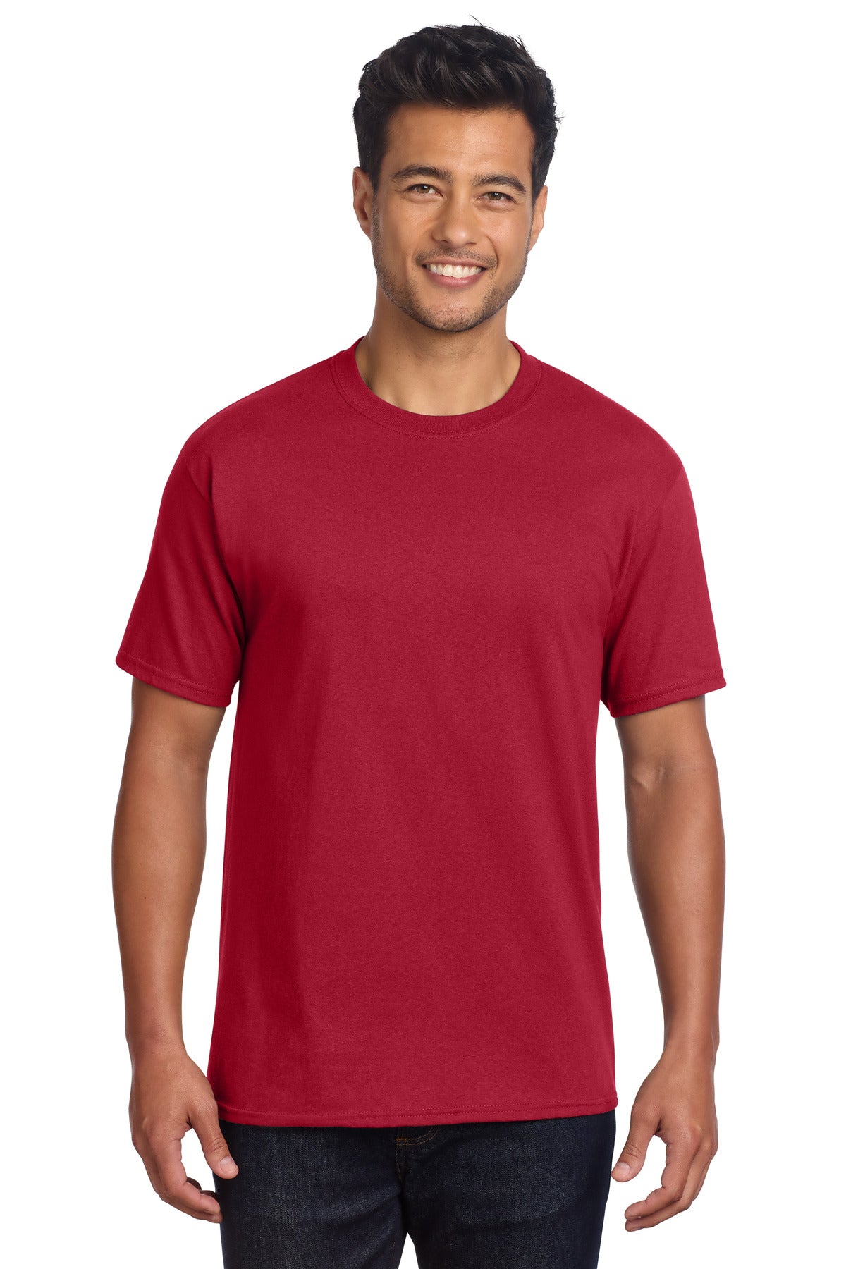 Port & Co Core Cotton DTG Tee PC54DTG - Red - front