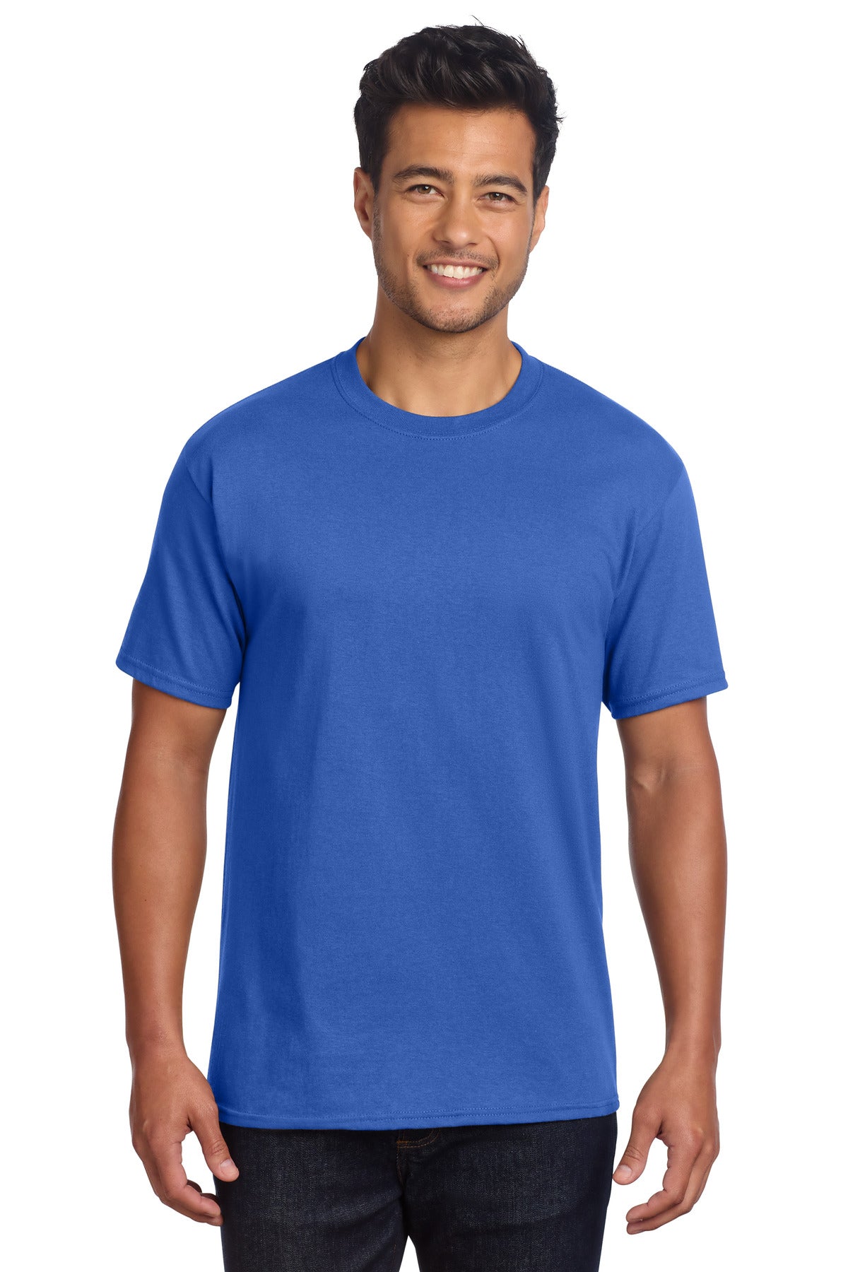 Port & Co Core Cotton DTG Tee PC54DTG - Royal - front