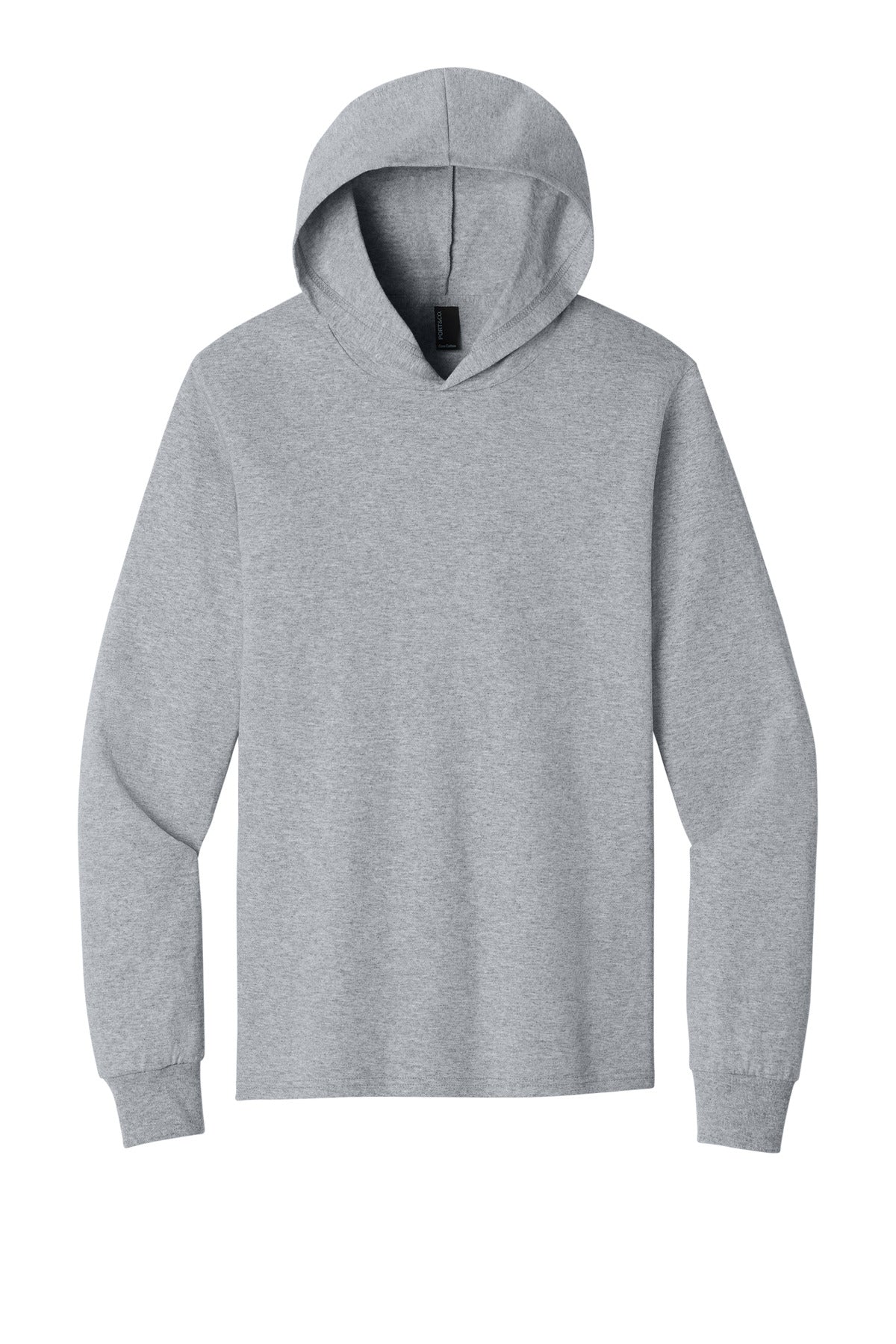 Port & Co Core Cotton Pullover Hooded Tee PC54H - Athletic Heather - front