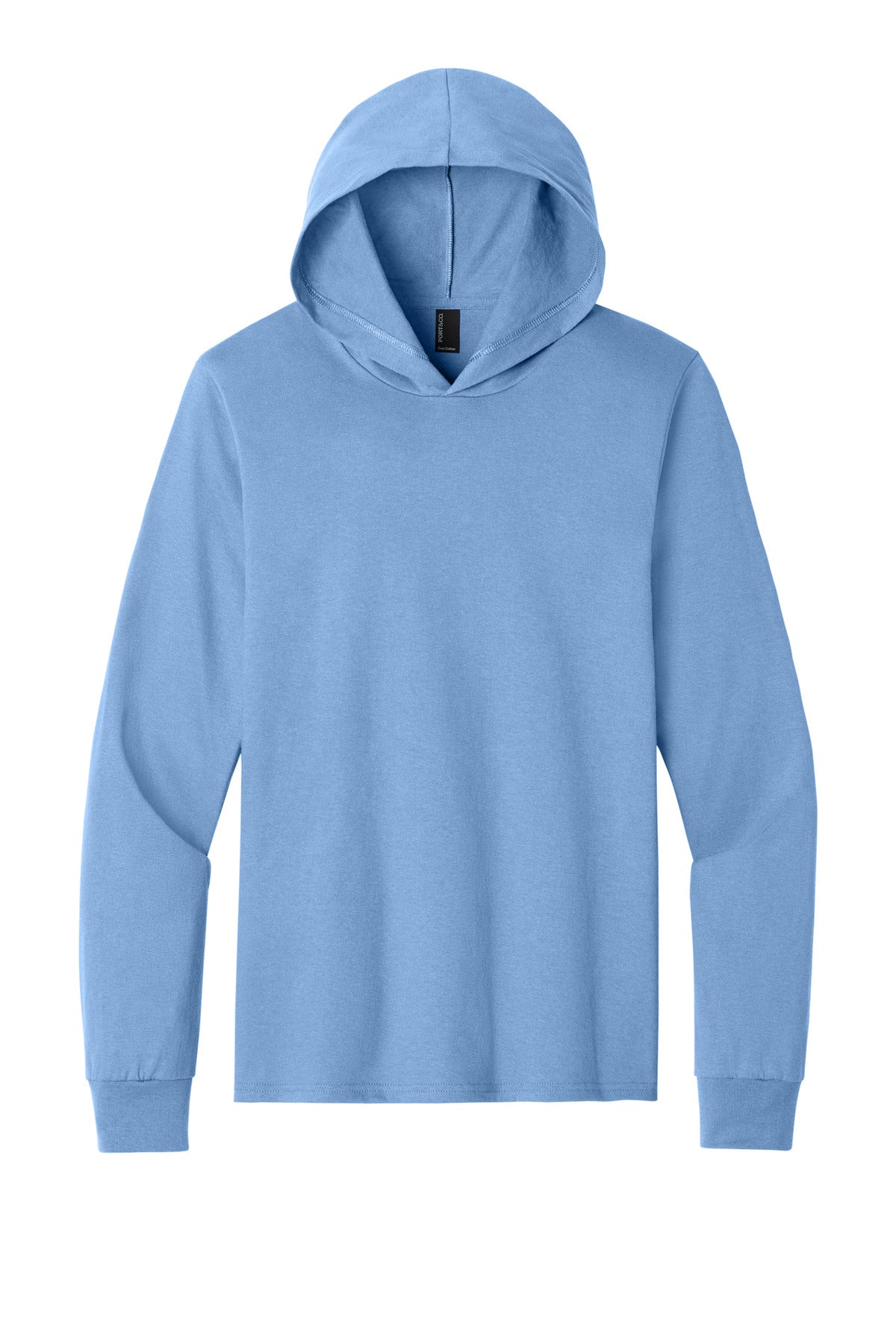 Port & Co Core Cotton Pullover Hooded Tee PC54H - Carolina Blue - front