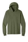 Port & Co Core Cotton Pullover Hooded Tee PC54H - Olive Drab Green Heather - front