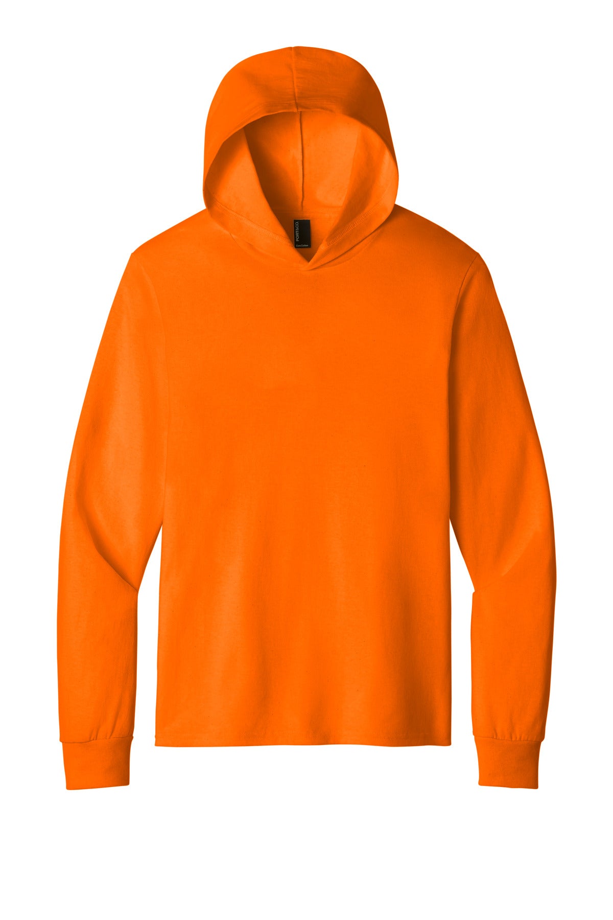 Port & Co Core Cotton Pullover Hooded Tee PC54H - S. Orange - front