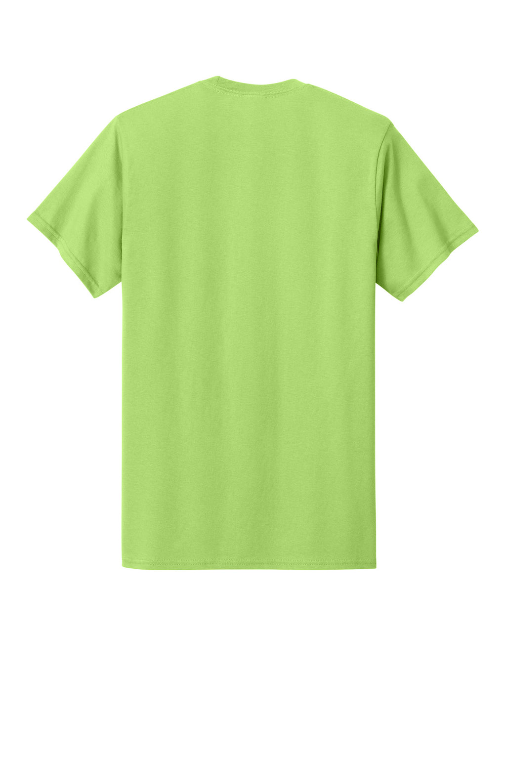 Port & Co Core Cotton Pocket Tee. PC54P - Lime - back