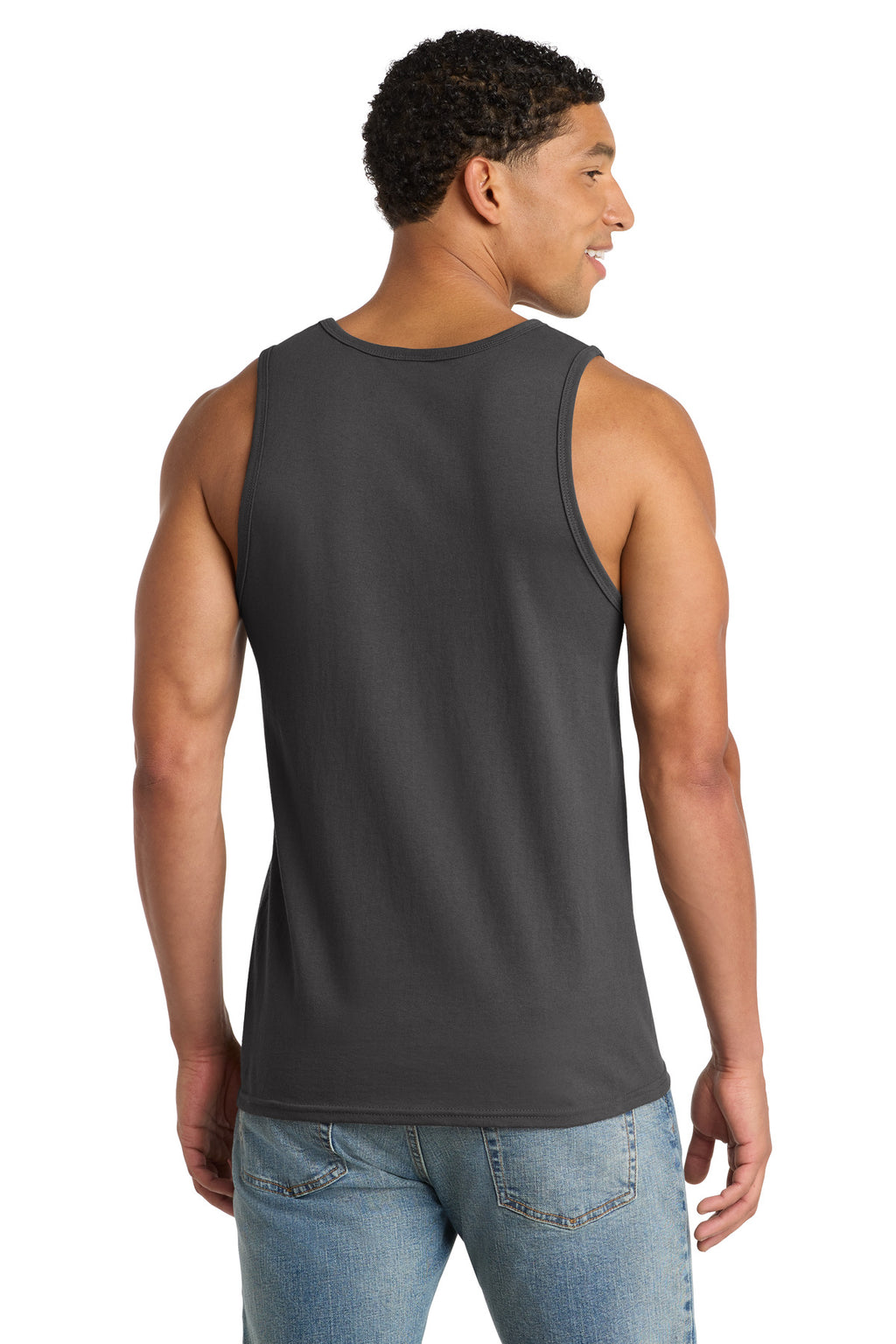 Port & Co Core Cotton Tank Top. PC54TT - Charcoal - back