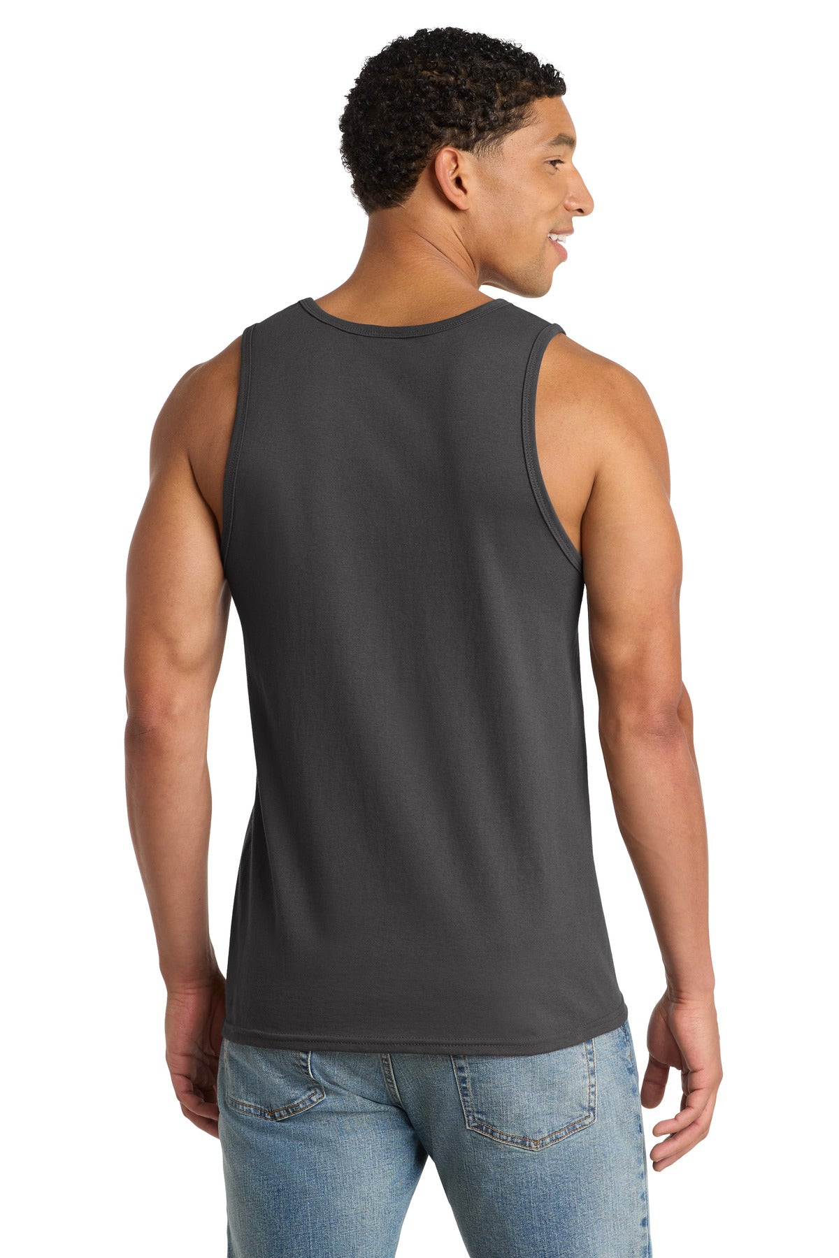 Port & Co Core Cotton Tank Top. PC54TT - Charcoal - back