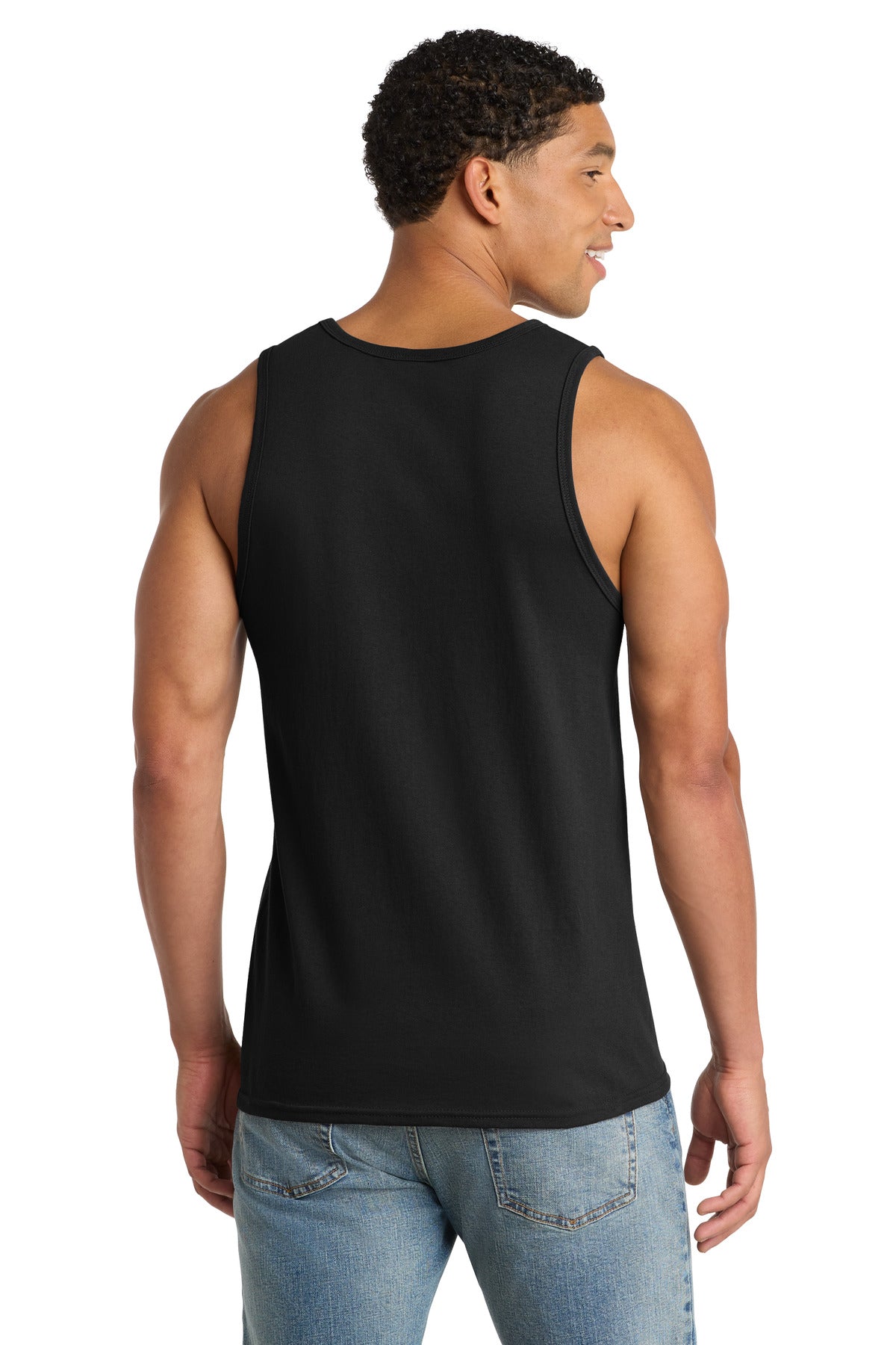Port & Co Core Cotton Tank Top. PC54TT - Jet Black - back