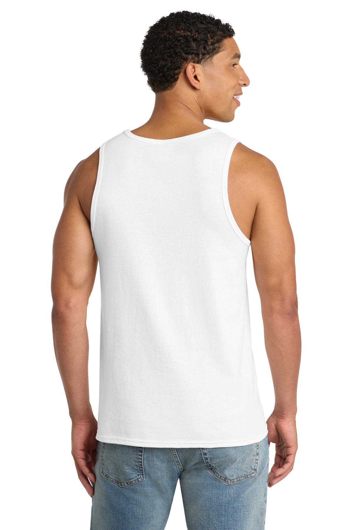 Port & Co Core Cotton Tank Top. PC54TT - White - back