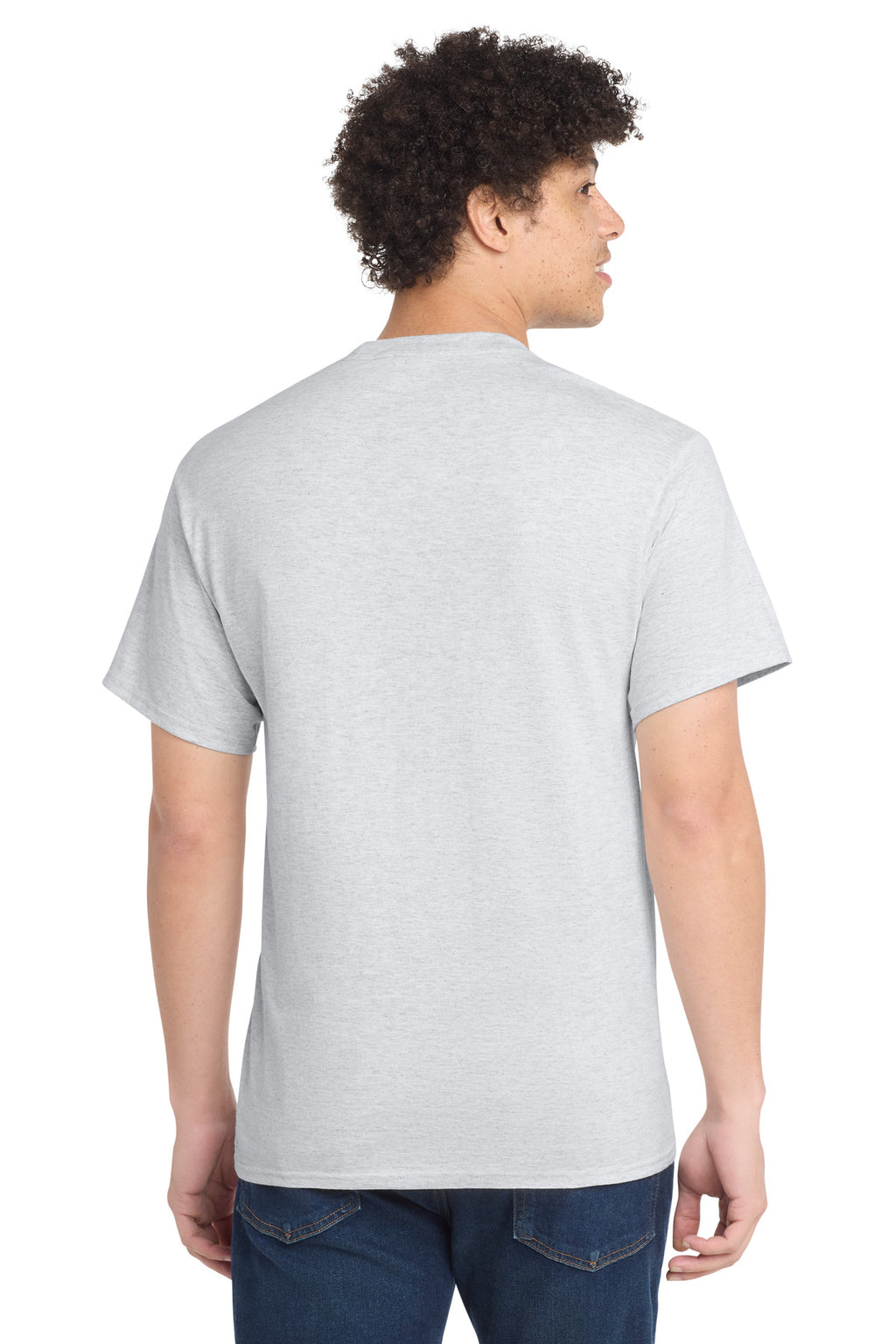 Port & Co Tall Core Cotton Tee PC54T - Ash - back
