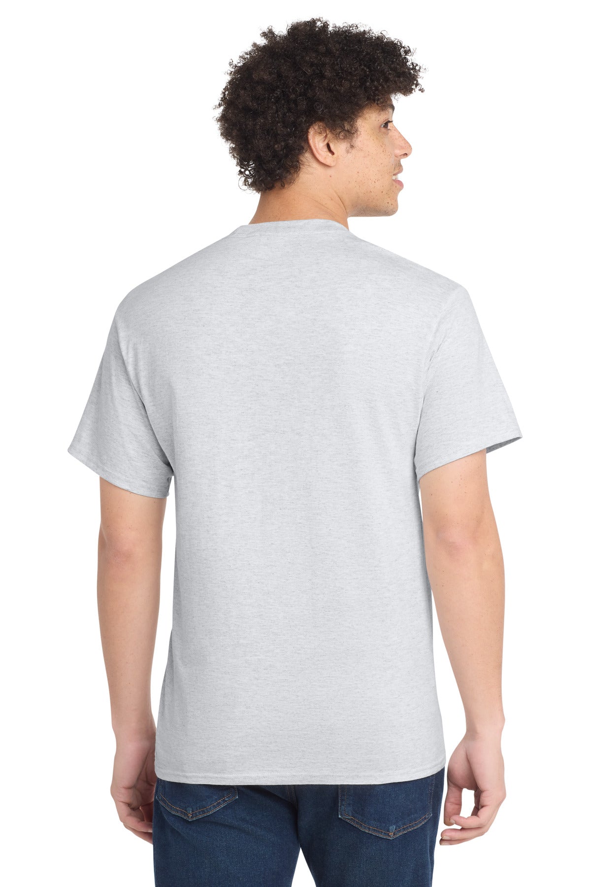 Port & Co Tall Core Cotton Tee PC54T - Ash - back