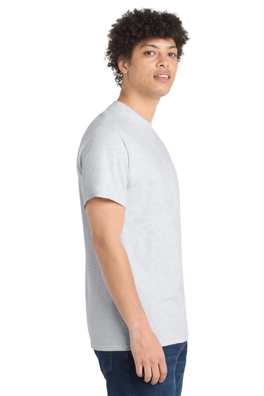 Port & Co Tall Core Cotton Tee PC54T - Ash - side