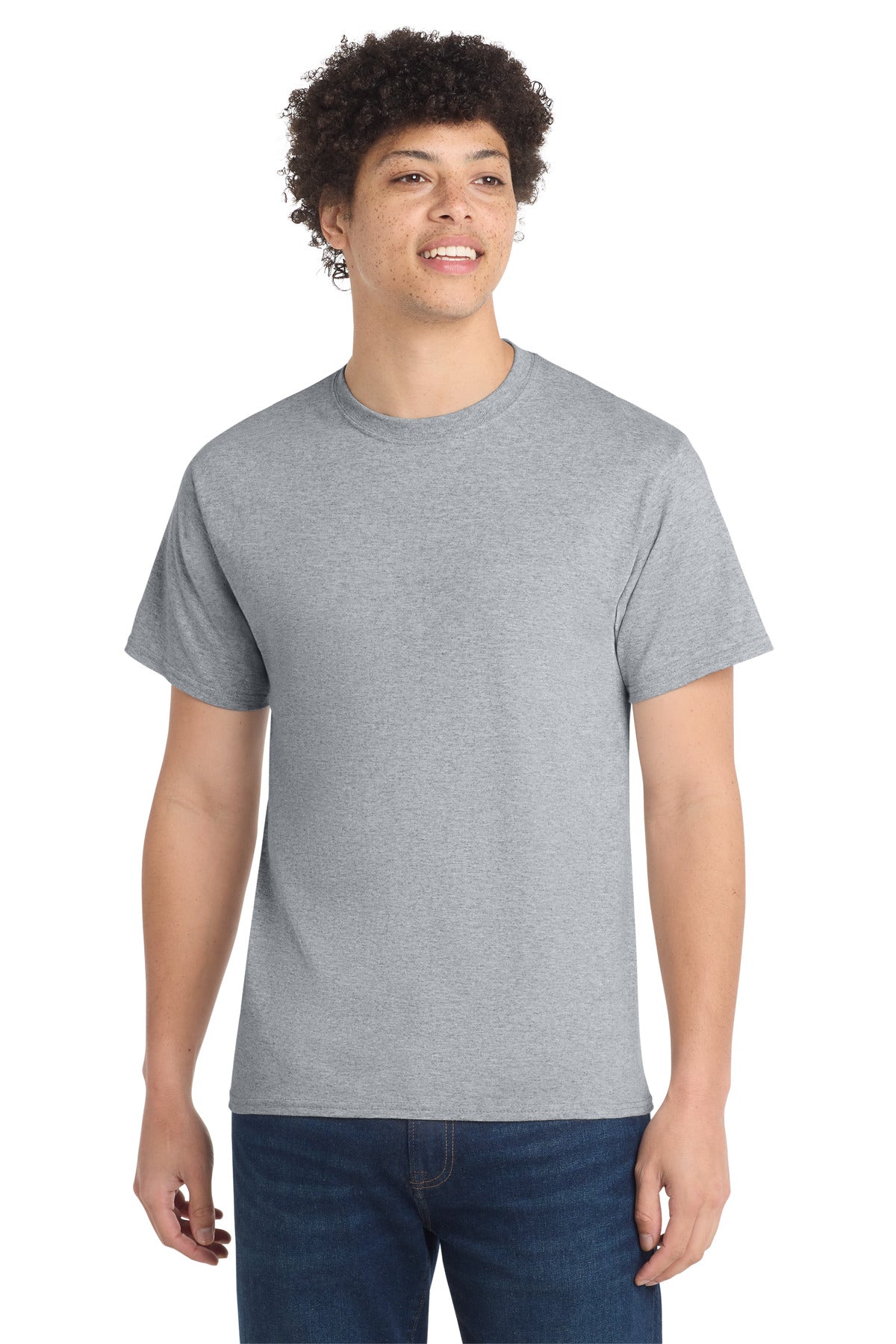 Port & Co Tall Core Cotton Tee PC54T - Athletic Heather - front