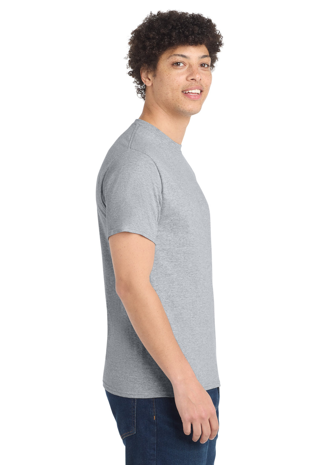 Port & Co Tall Core Cotton Tee PC54T - Athletic Heather - side