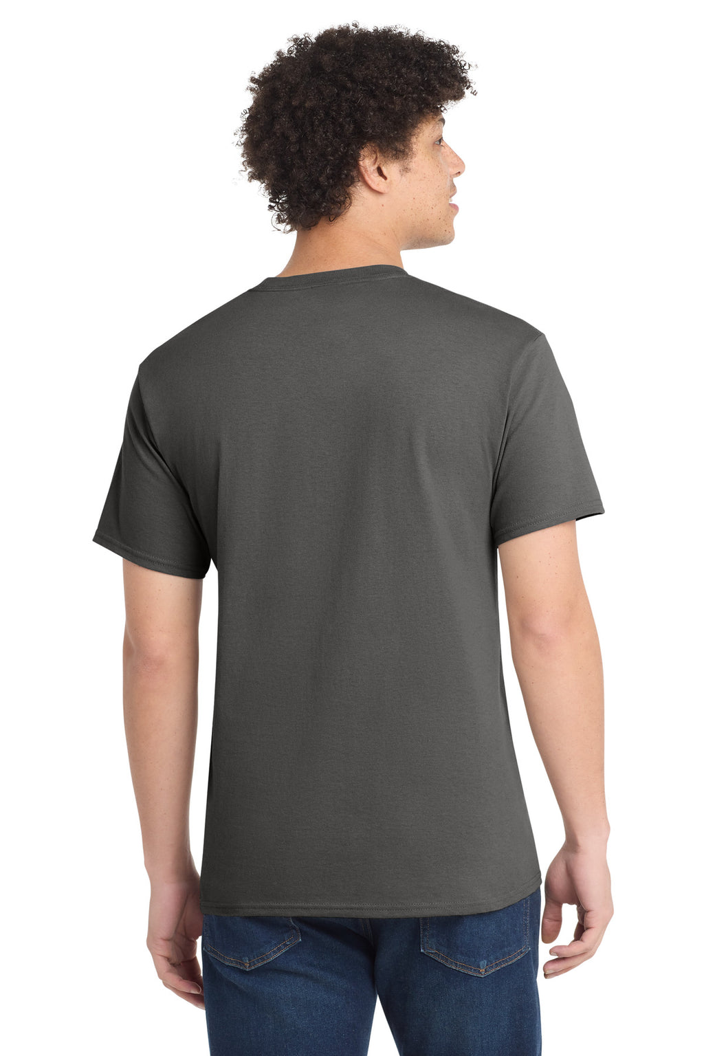 Port & Co Tall Core Cotton Tee PC54T - Charcoal - back