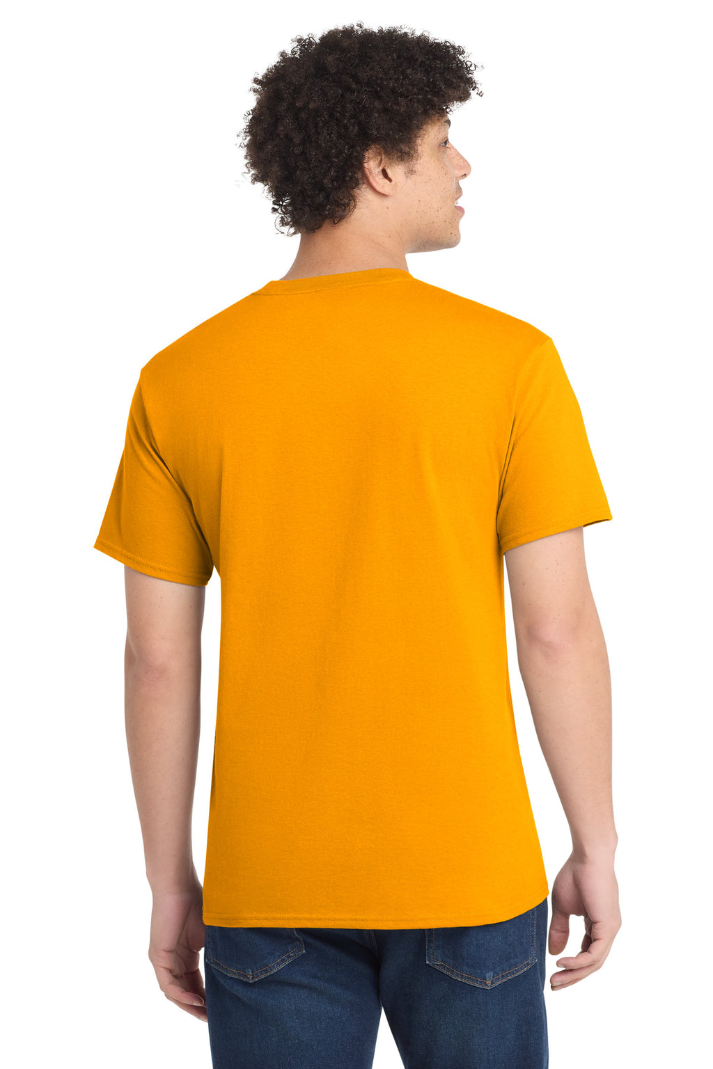 Port & Co Tall Core Cotton Tee PC54T - Gold - back