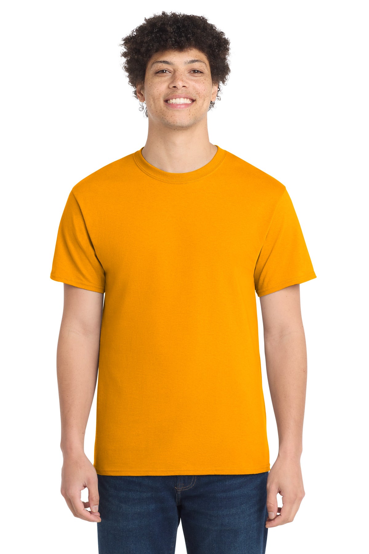 Port & Co Tall Core Cotton Tee PC54T - Gold - front