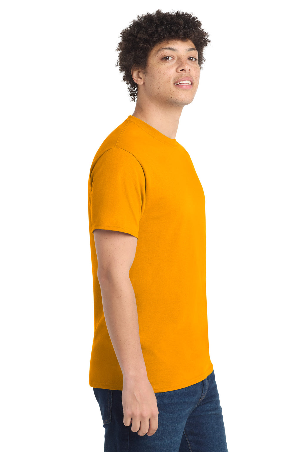 Port & Co Tall Core Cotton Tee PC54T - Gold - side