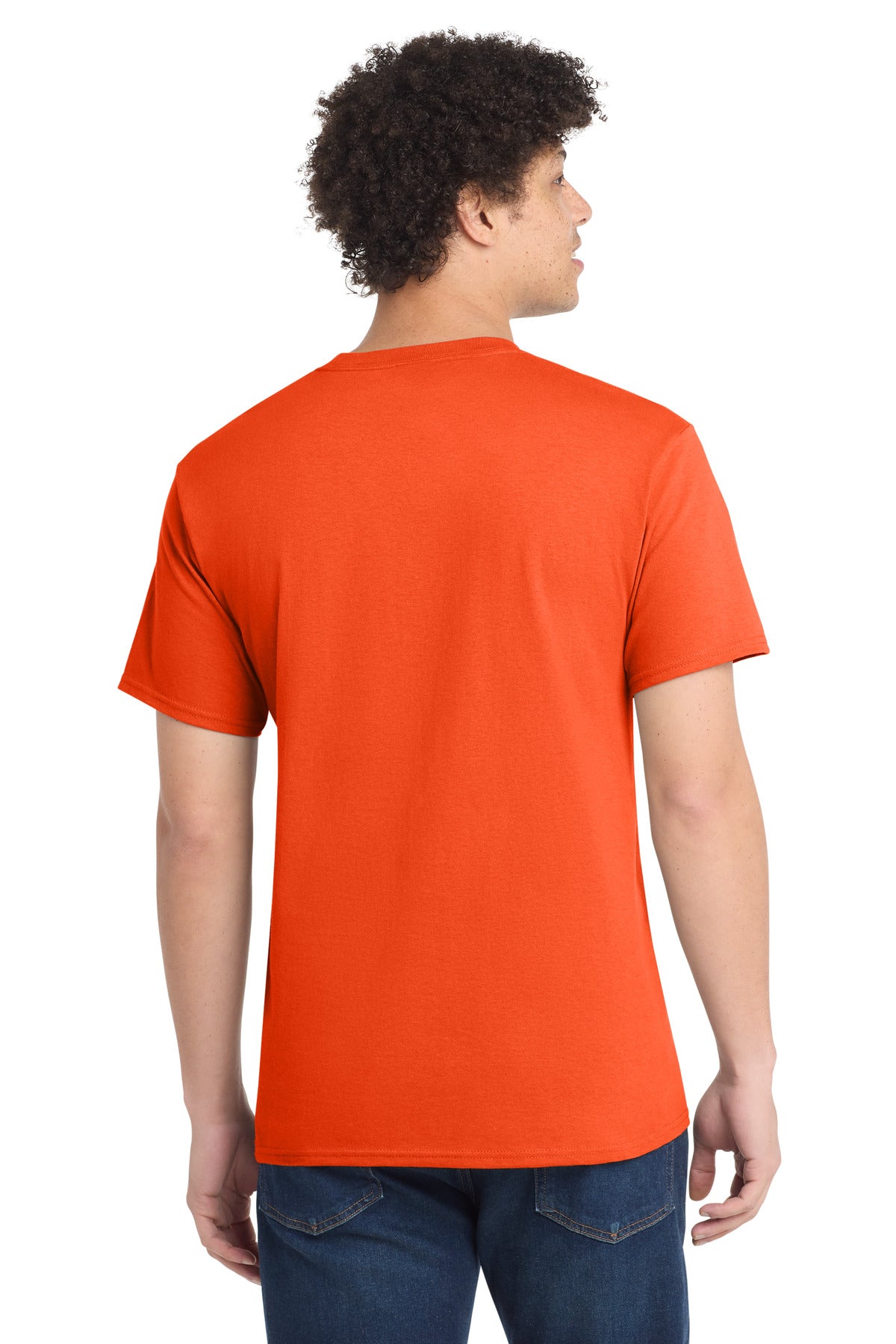 Port & Co Tall Core Cotton Tee PC54T - Orange - back
