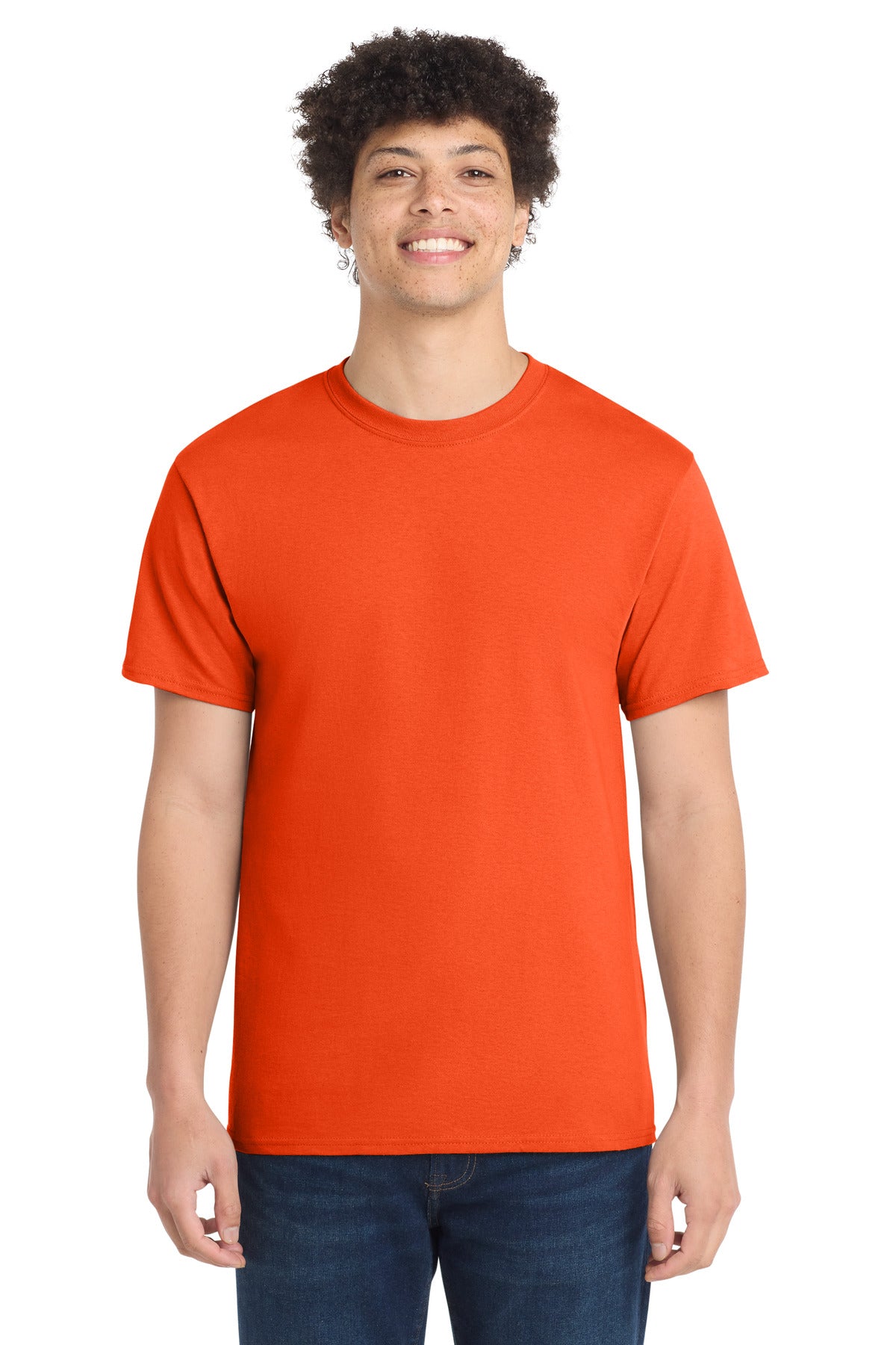 Port & Co Tall Core Cotton Tee PC54T - Orange - front