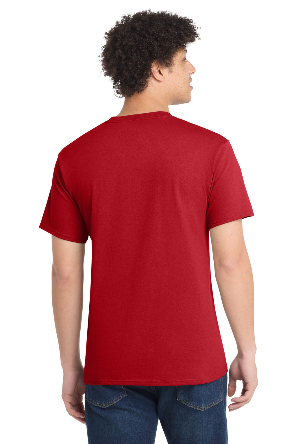 Port & Co Tall Core Cotton Tee PC54T - Red - back
