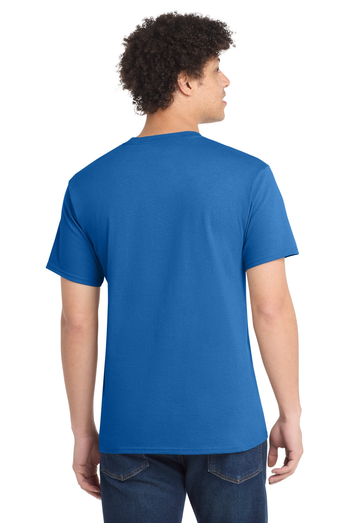 Port & Co Tall Core Cotton Tee PC54T - Royal - back