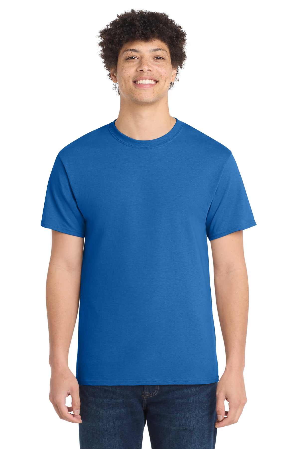Port & Co Tall Core Cotton Tee PC54T - Royal - front
