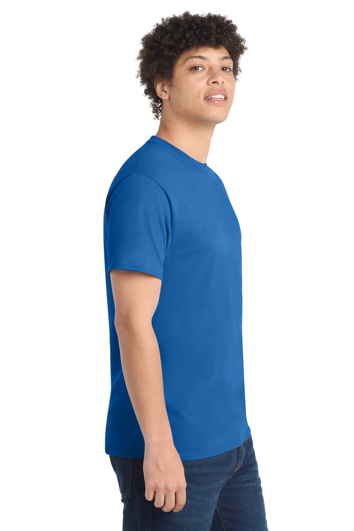 Port & Co Tall Core Cotton Tee PC54T - Royal - side