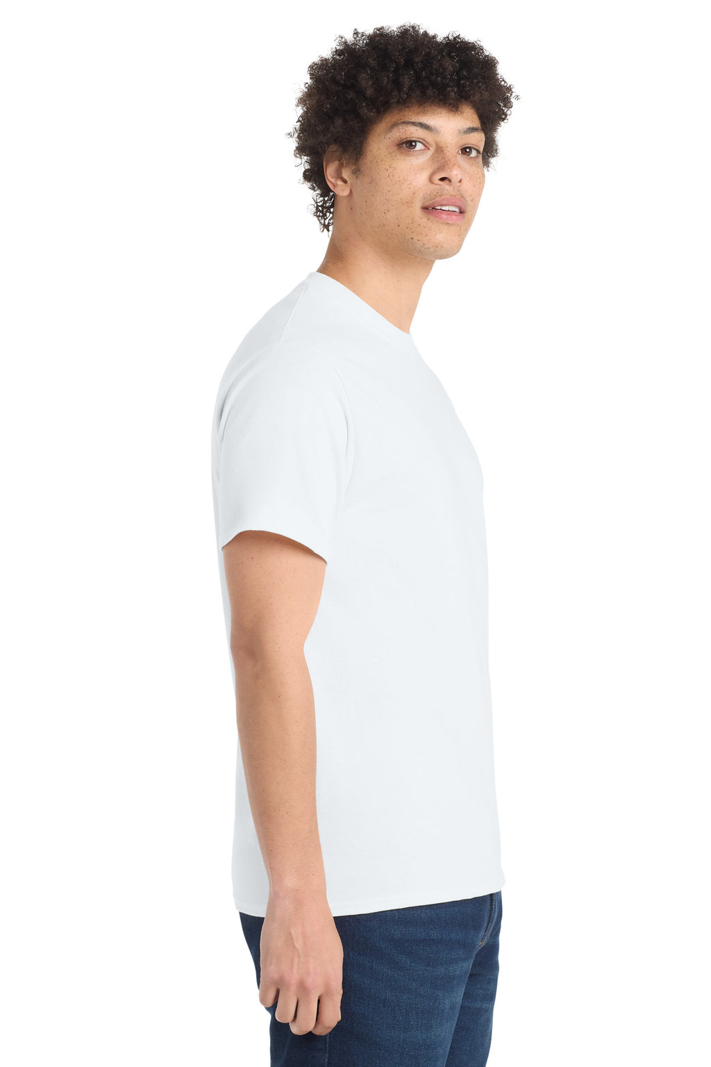 Port & Co Tall Core Cotton Tee PC54T - White - side