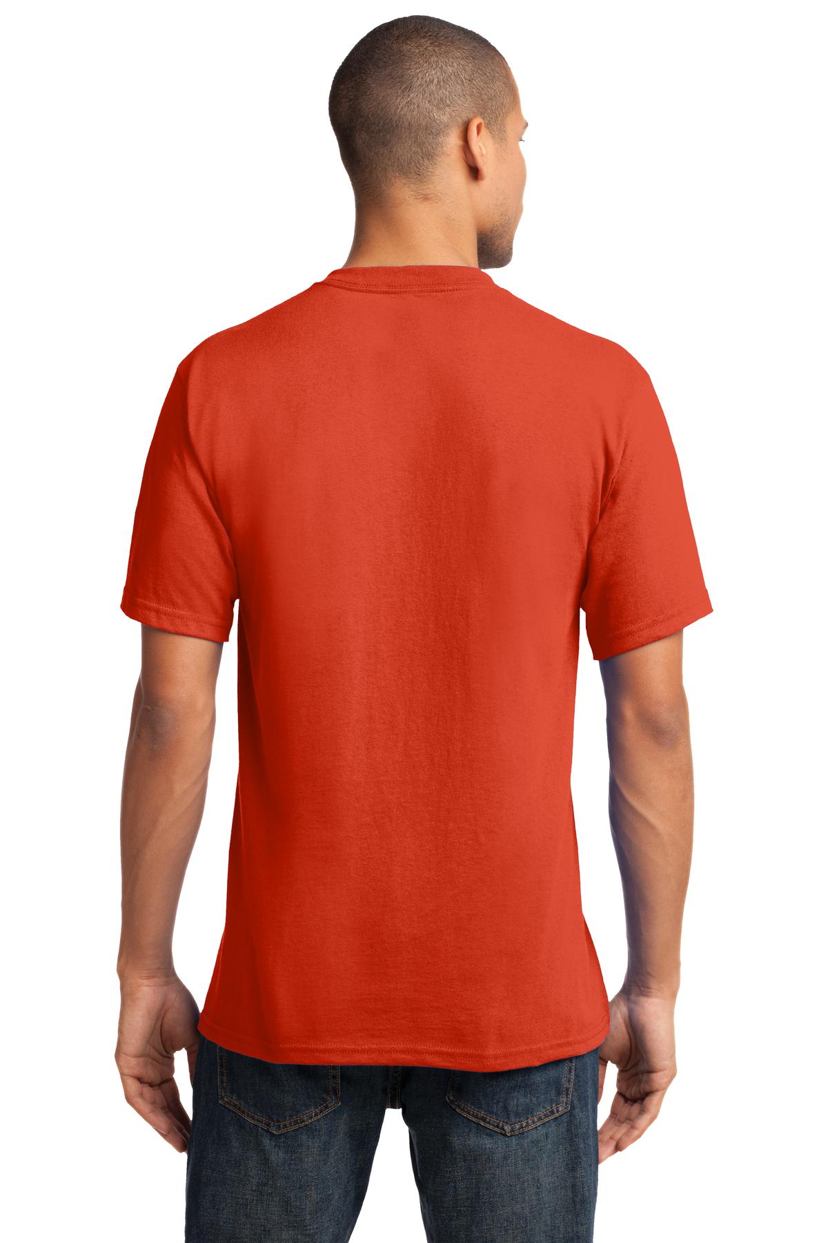 Port & Co Core Cotton V-Neck Tee. PC54V - Orange - back