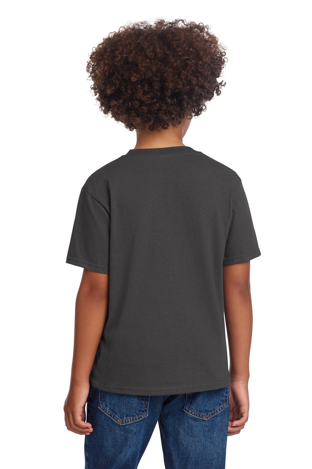 Port & Co Youth Core Cotton DTG Tee PC54YDTG - Charcoal - back