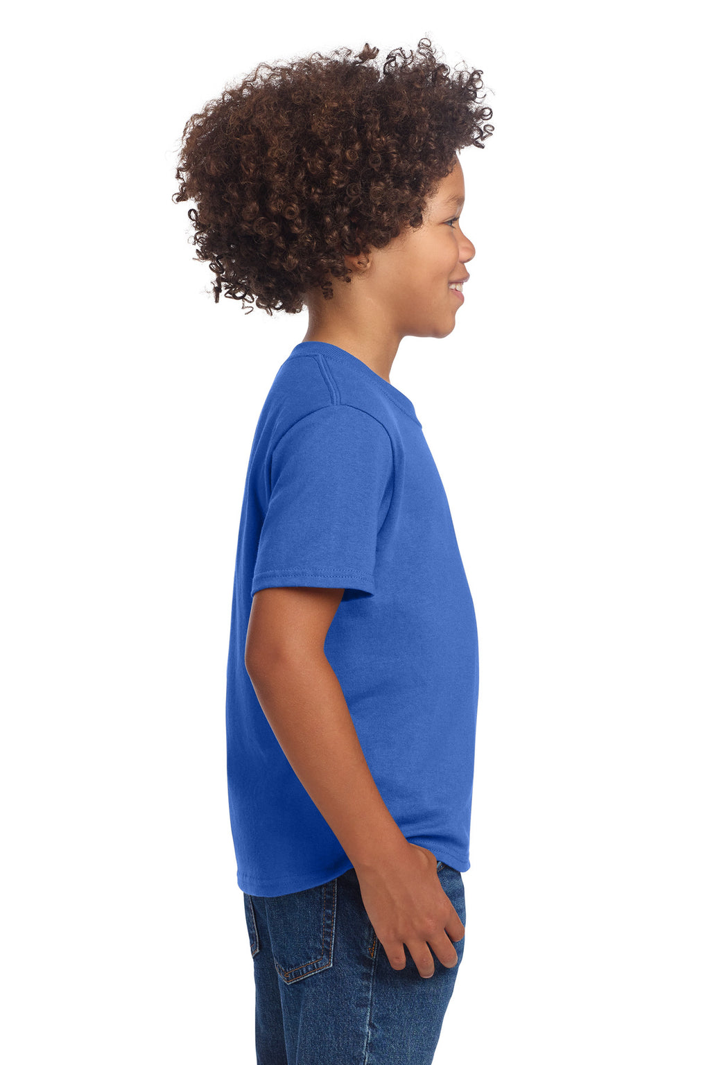 Port & Co Youth Core Cotton DTG Tee PC54YDTG - Royal - side