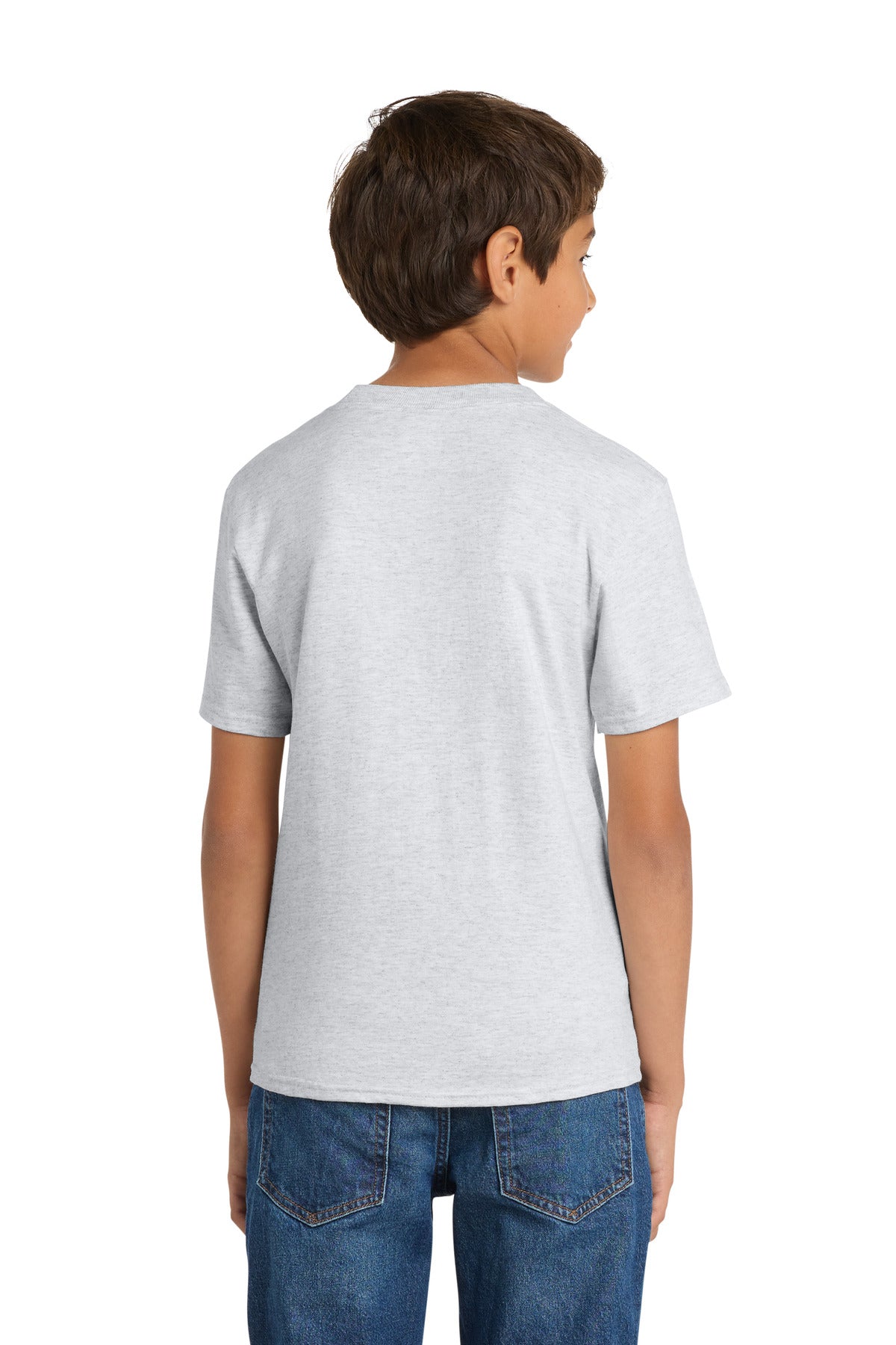 Port & Co Youth Core Cotton Tee. PC54Y - Ash - back