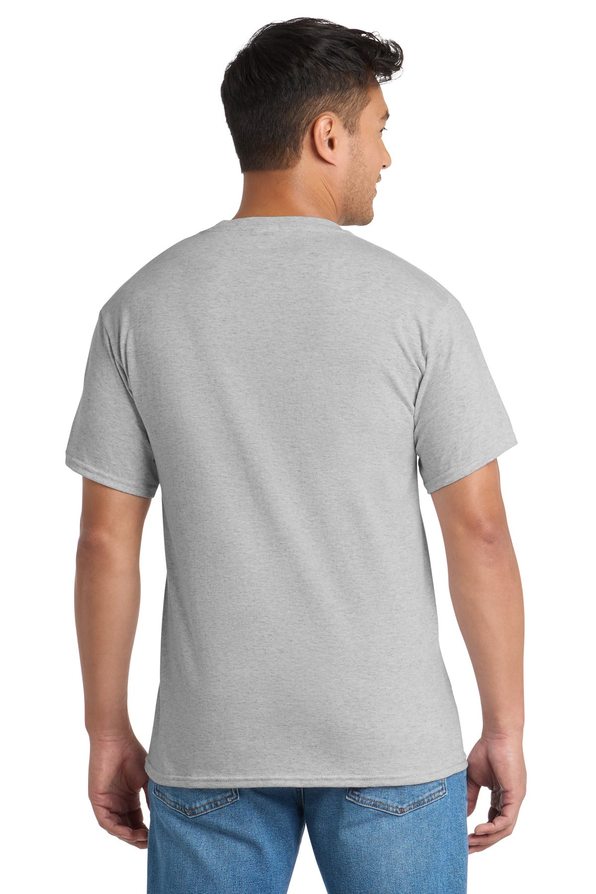Port & Co Tall Core Blend Pocket Tee. PC55PT - Ash - back