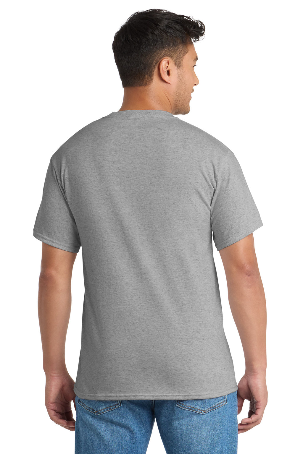 Port & Co Tall Core Blend Pocket Tee. PC55PT - Athletic Heather - back