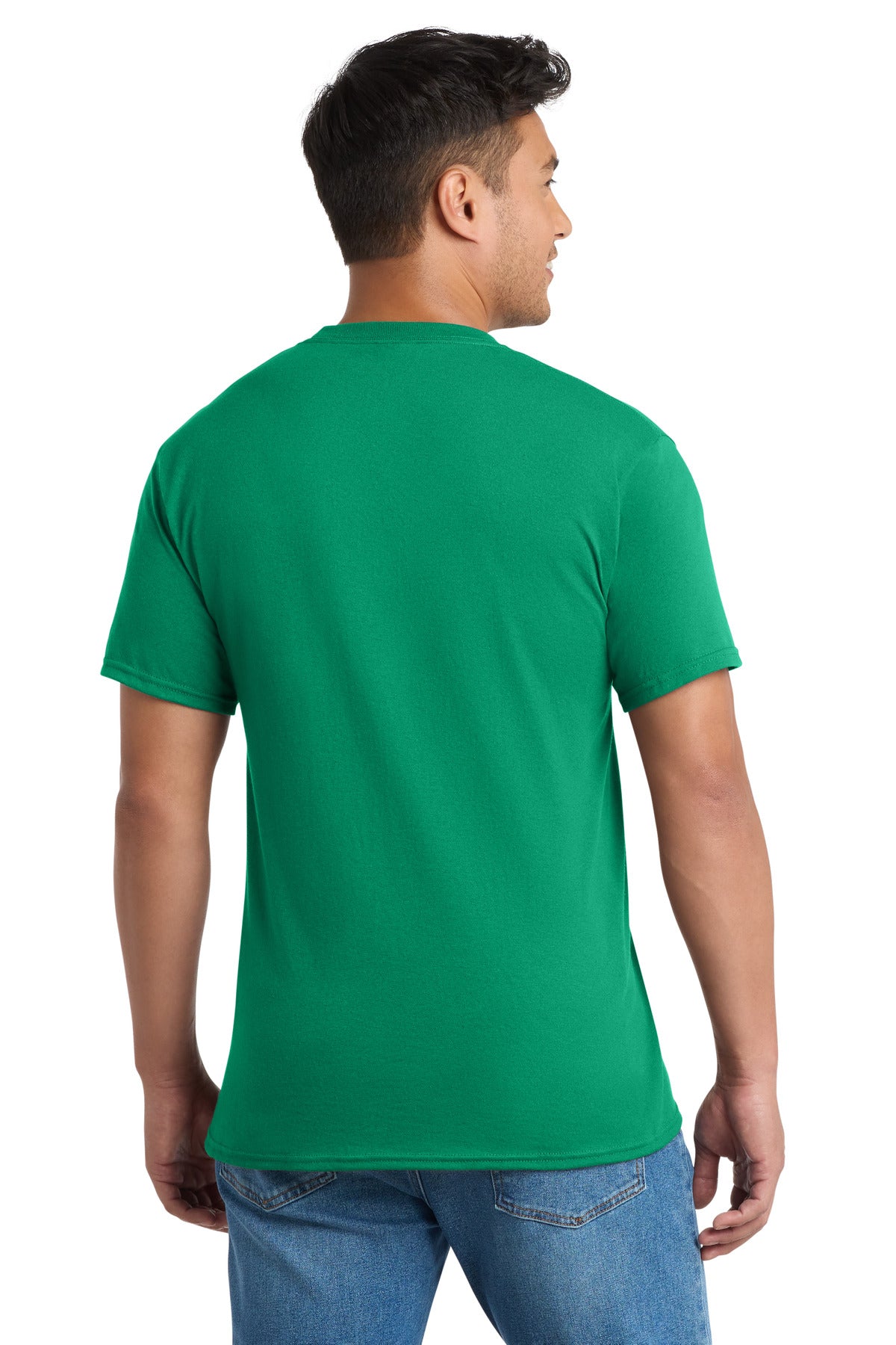 Port & Co Core Blend Pocket Tee. PC55P - Kelly - back