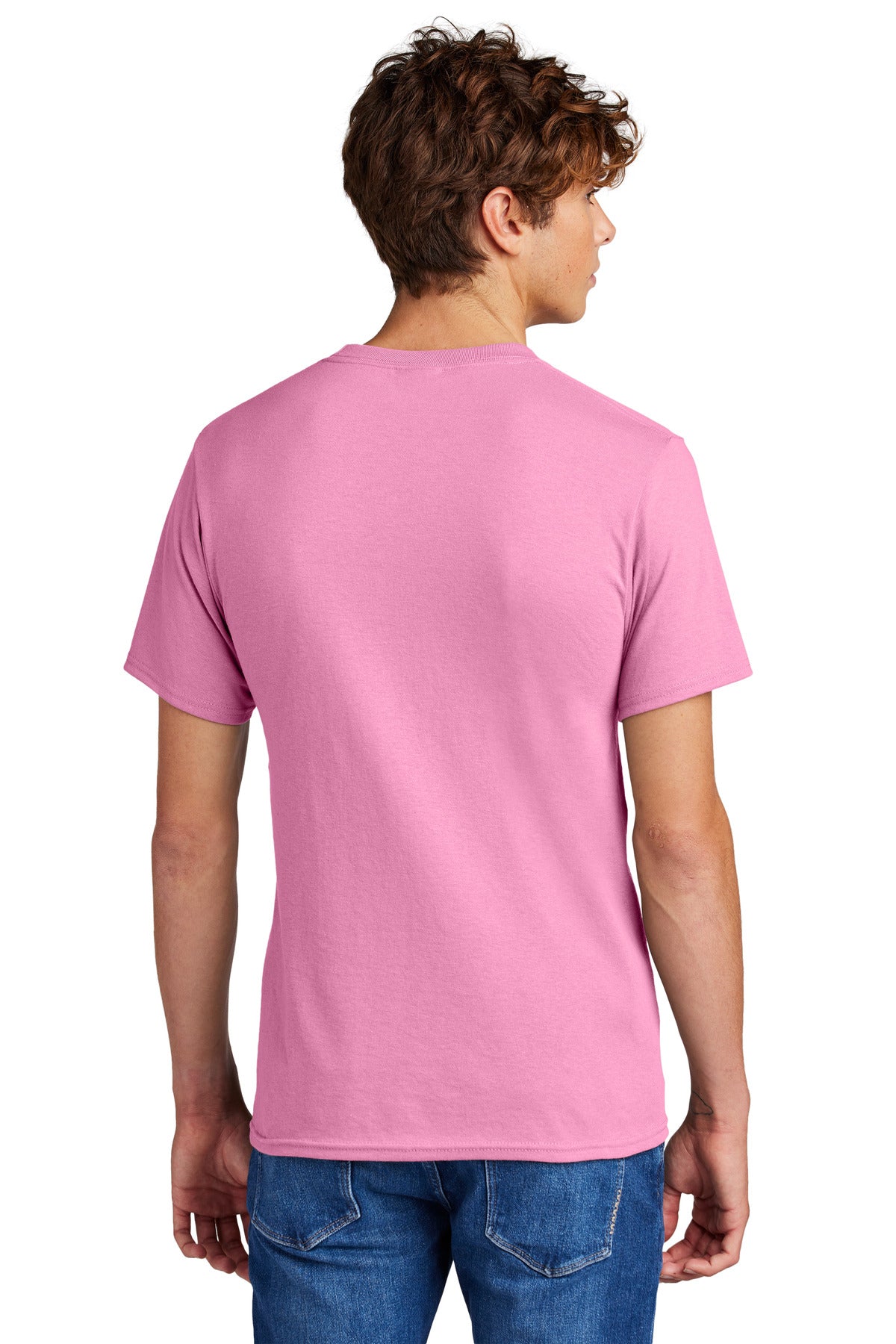 Port & Co Tall Core Blend Tee. PC55T - Candy Pink - back