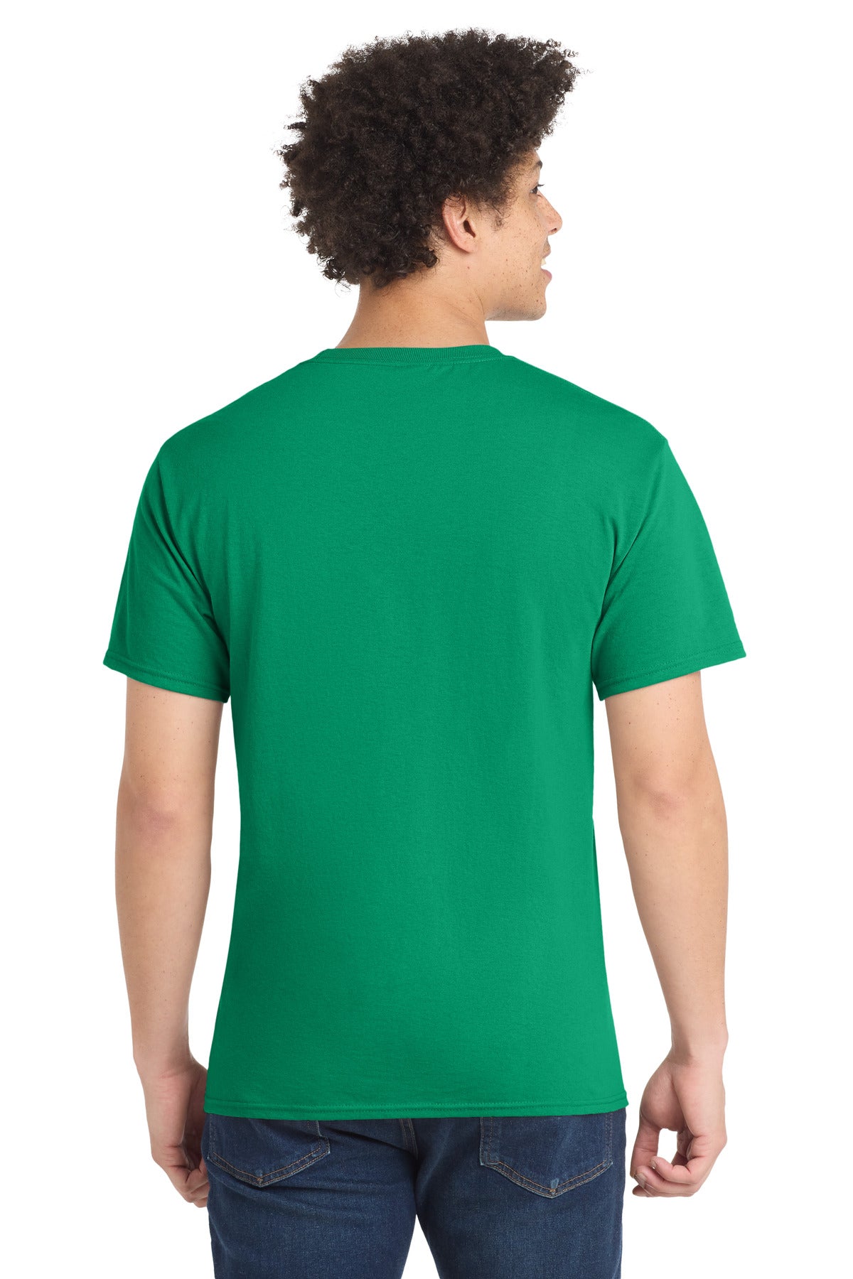 Port & Co Tall Core Blend Tee. PC55T - Kelly - back