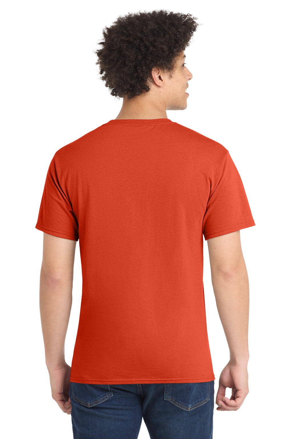 Port & Co Tall Core Blend Tee. PC55T - Orange - back