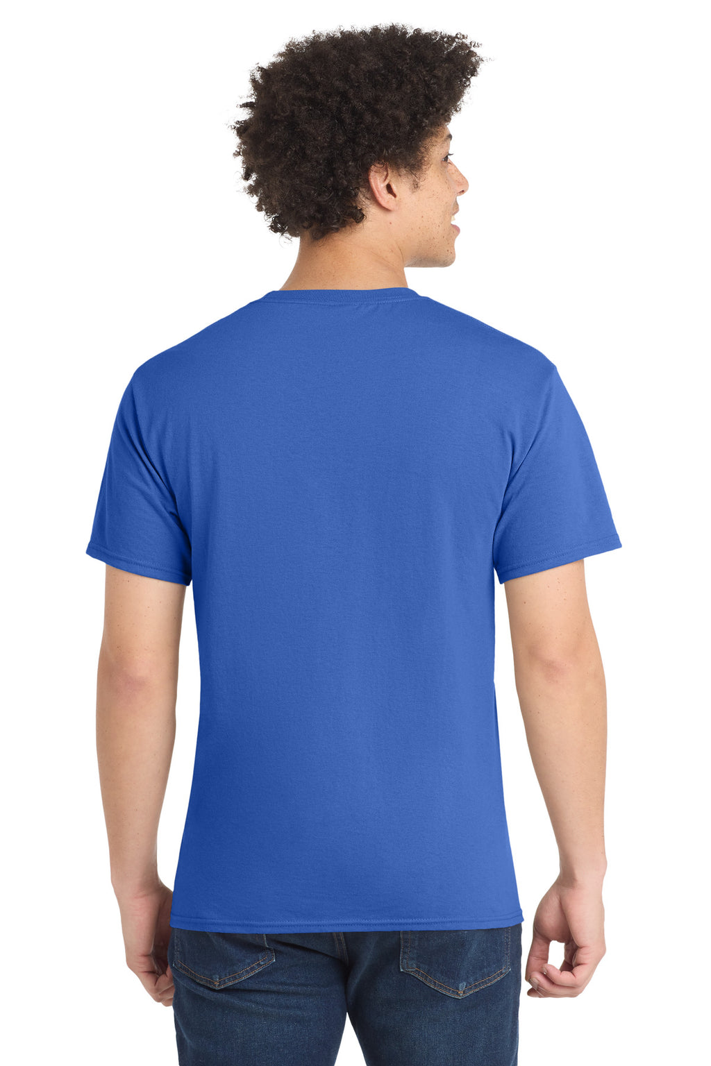 Port & Co Tall Core Blend Tee. PC55T - Royal - back