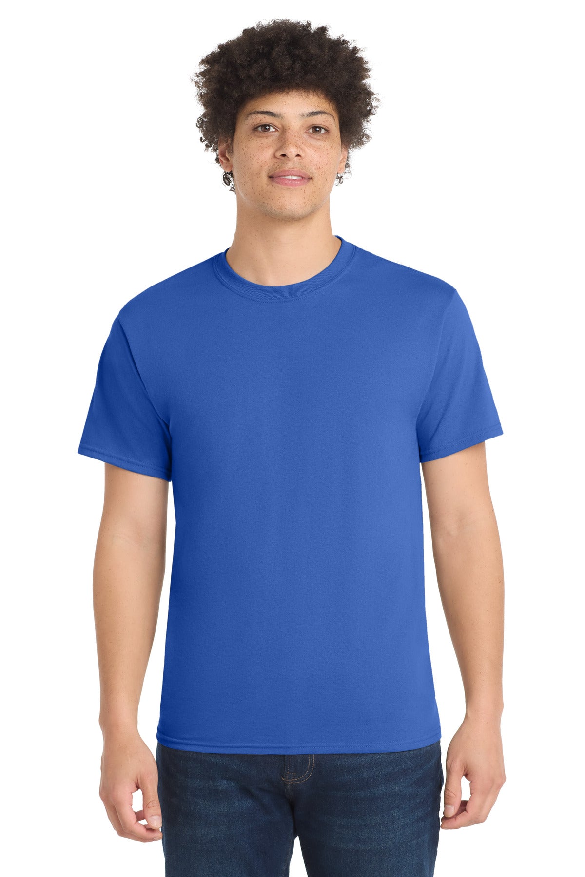 Port & Co Tall Core Blend Tee. PC55T - Royal - front