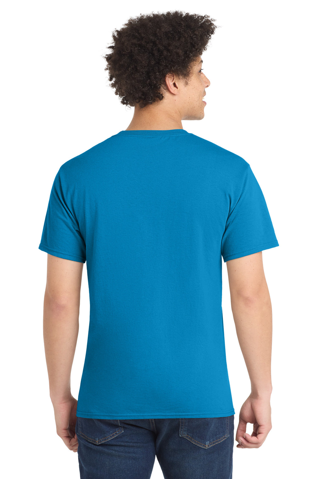 Port & Co Tall Core Blend Tee. PC55T - Sapphire - back