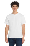 Port & Co Tall Core Blend Tee. PC55T - White - front