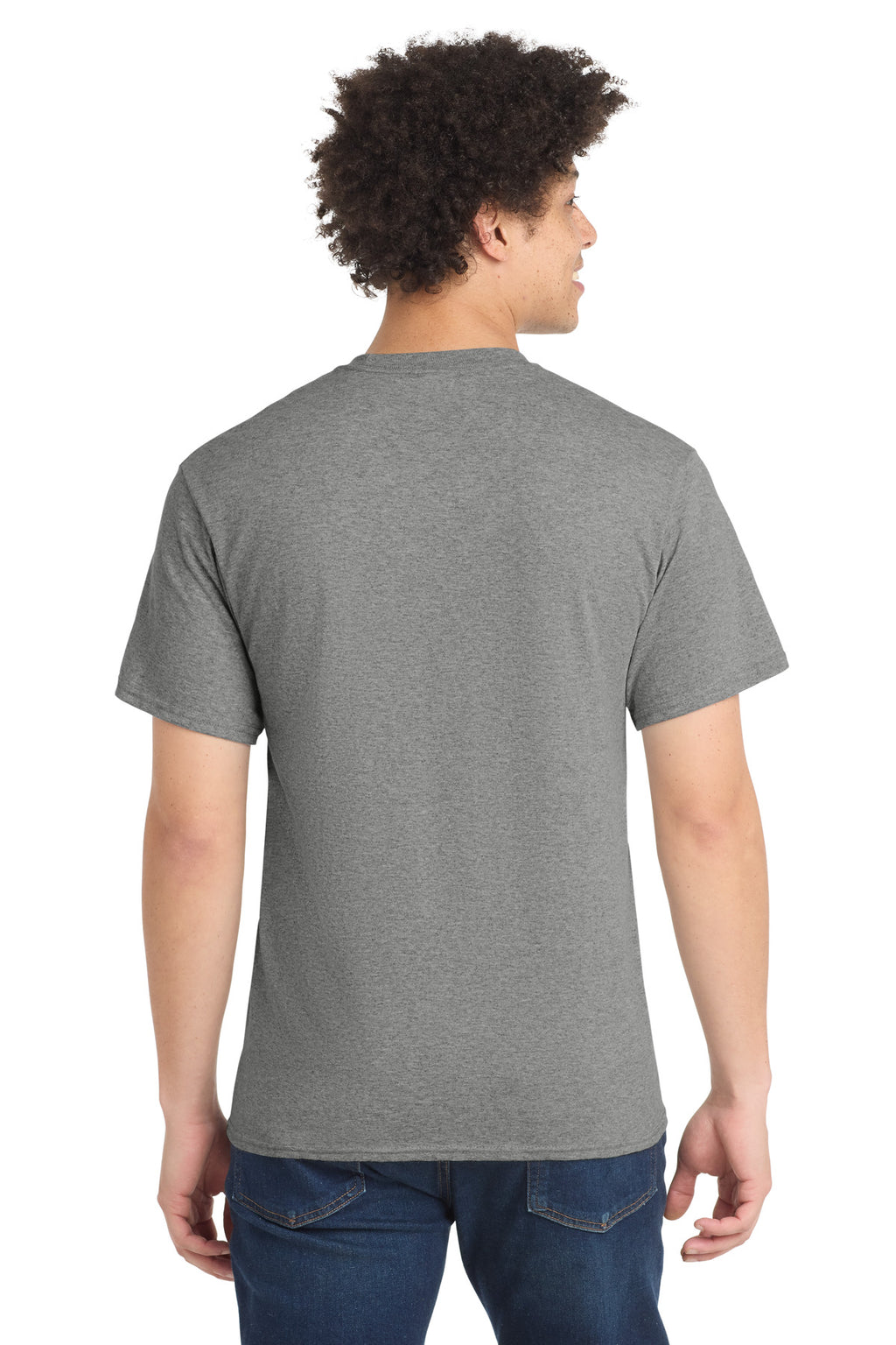 Port & Co Core Blend Tee. PC55 - Athletic Heather - back