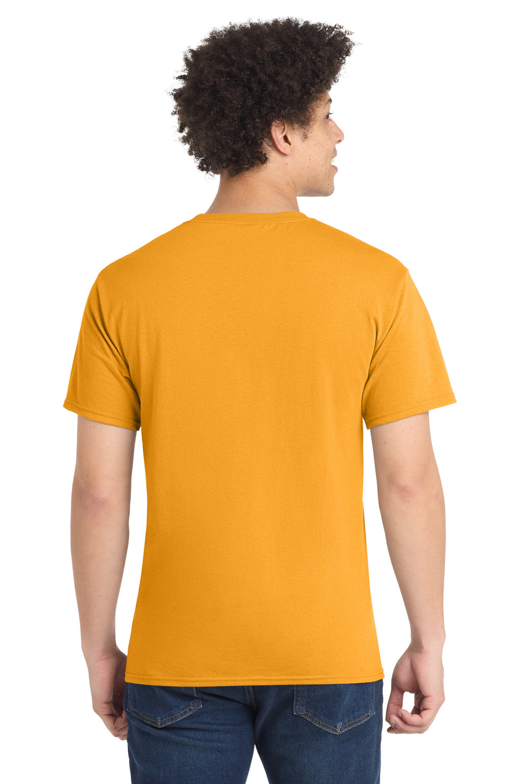 Port & Co Core Blend Tee. PC55 - Gold - back