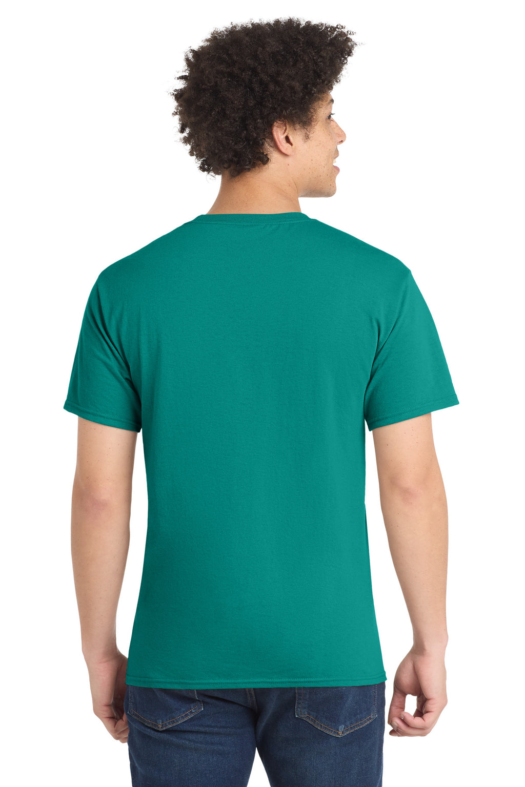 Port & Co Core Blend Tee. PC55 - Jade Green - back