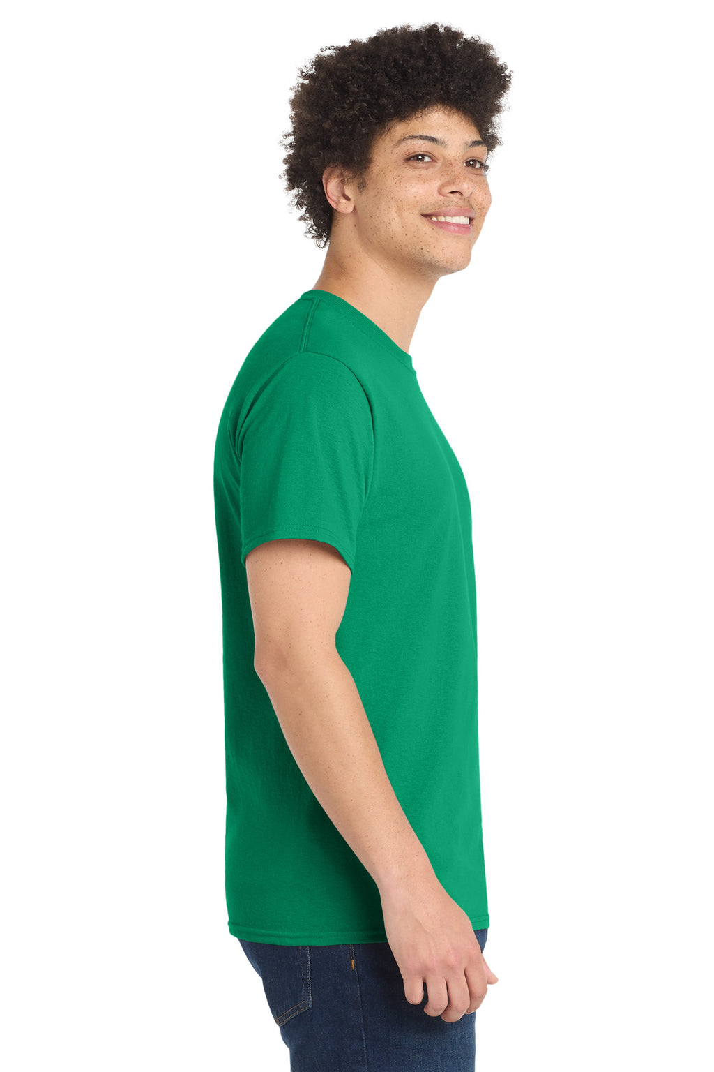 Port & Co Core Blend Tee. PC55 - Kelly - side