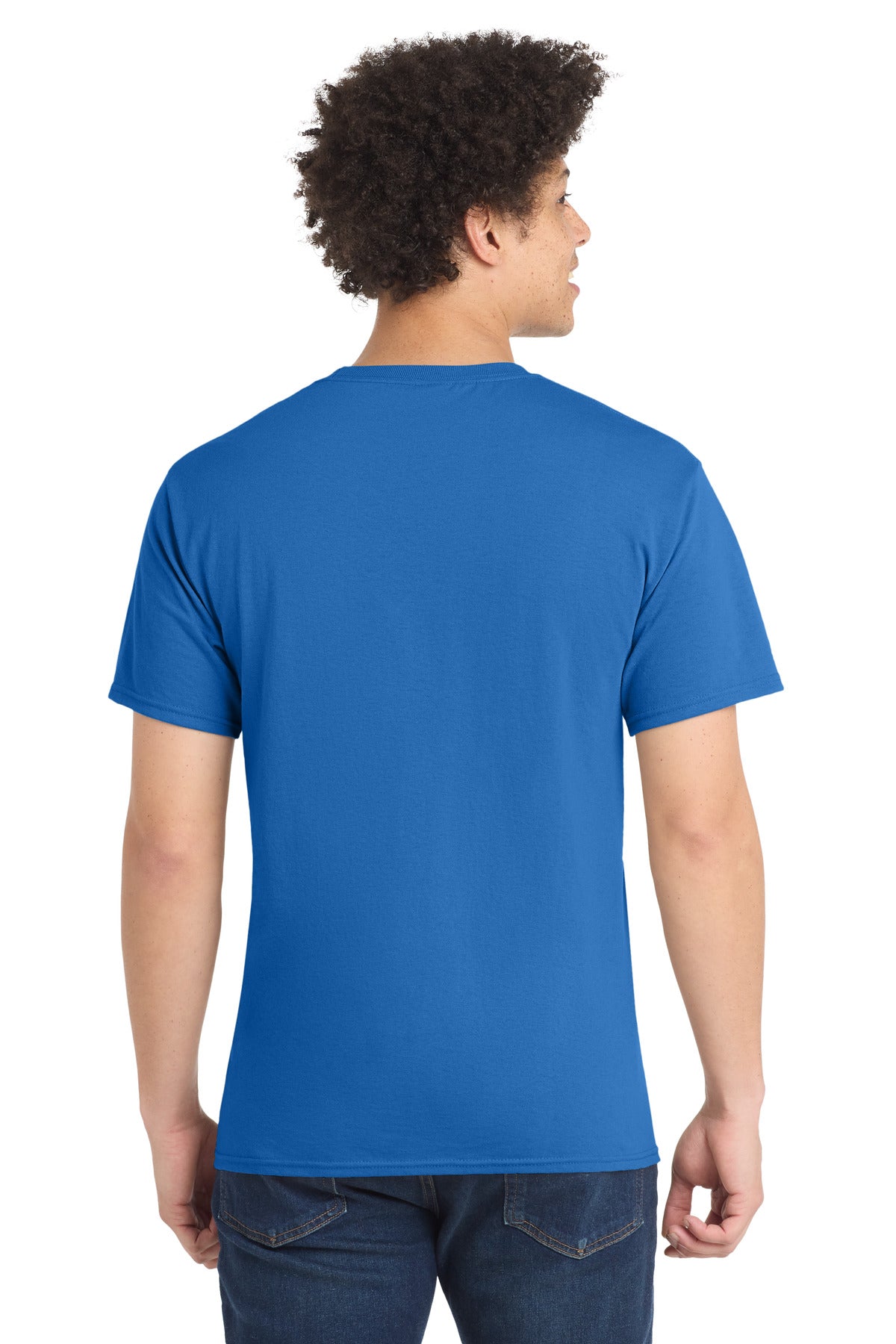 Port & Co Core Blend Tee. PC55 - Royal - back