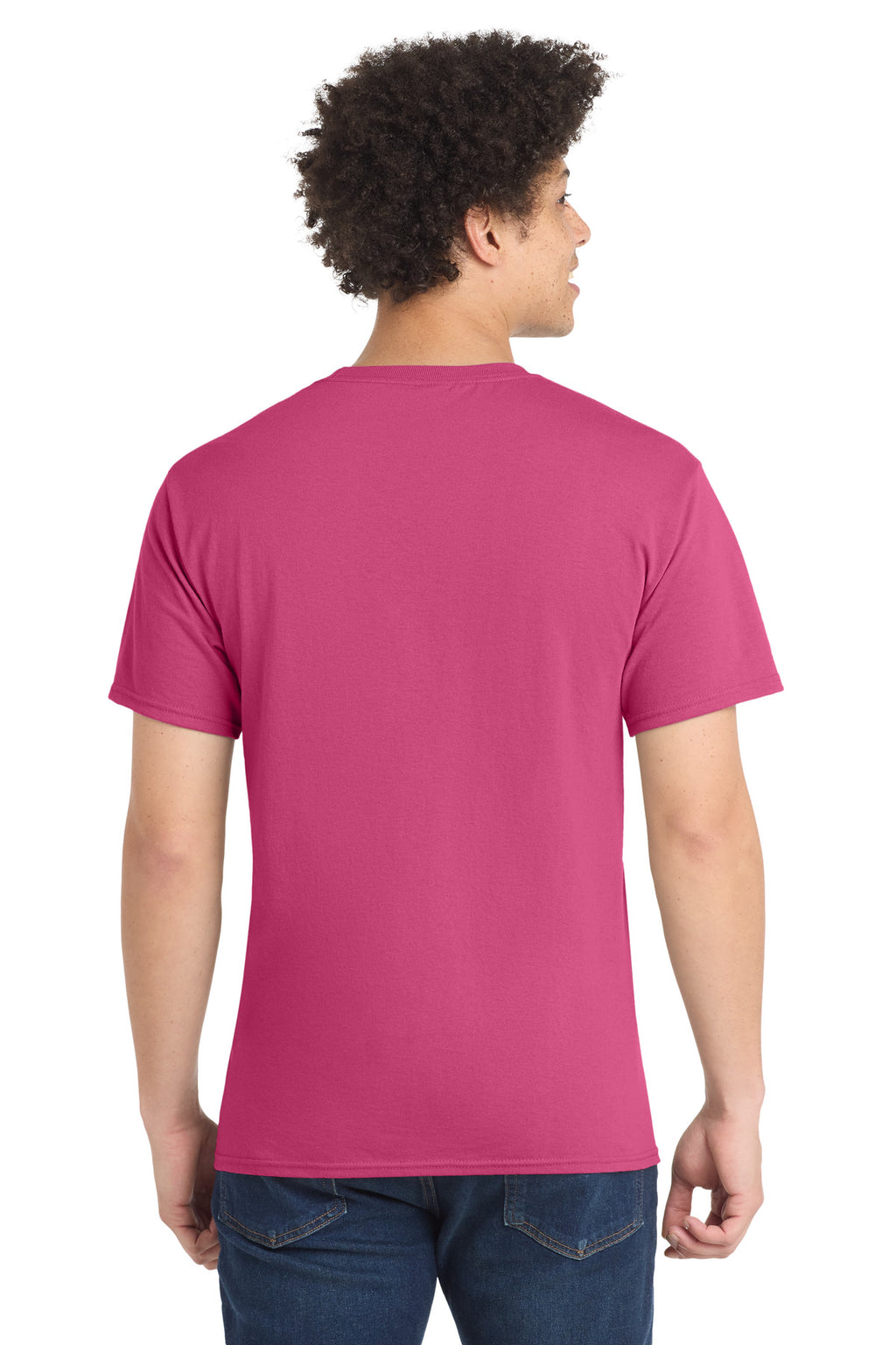 Port & Co Core Blend Tee. PC55 - Sangria - back